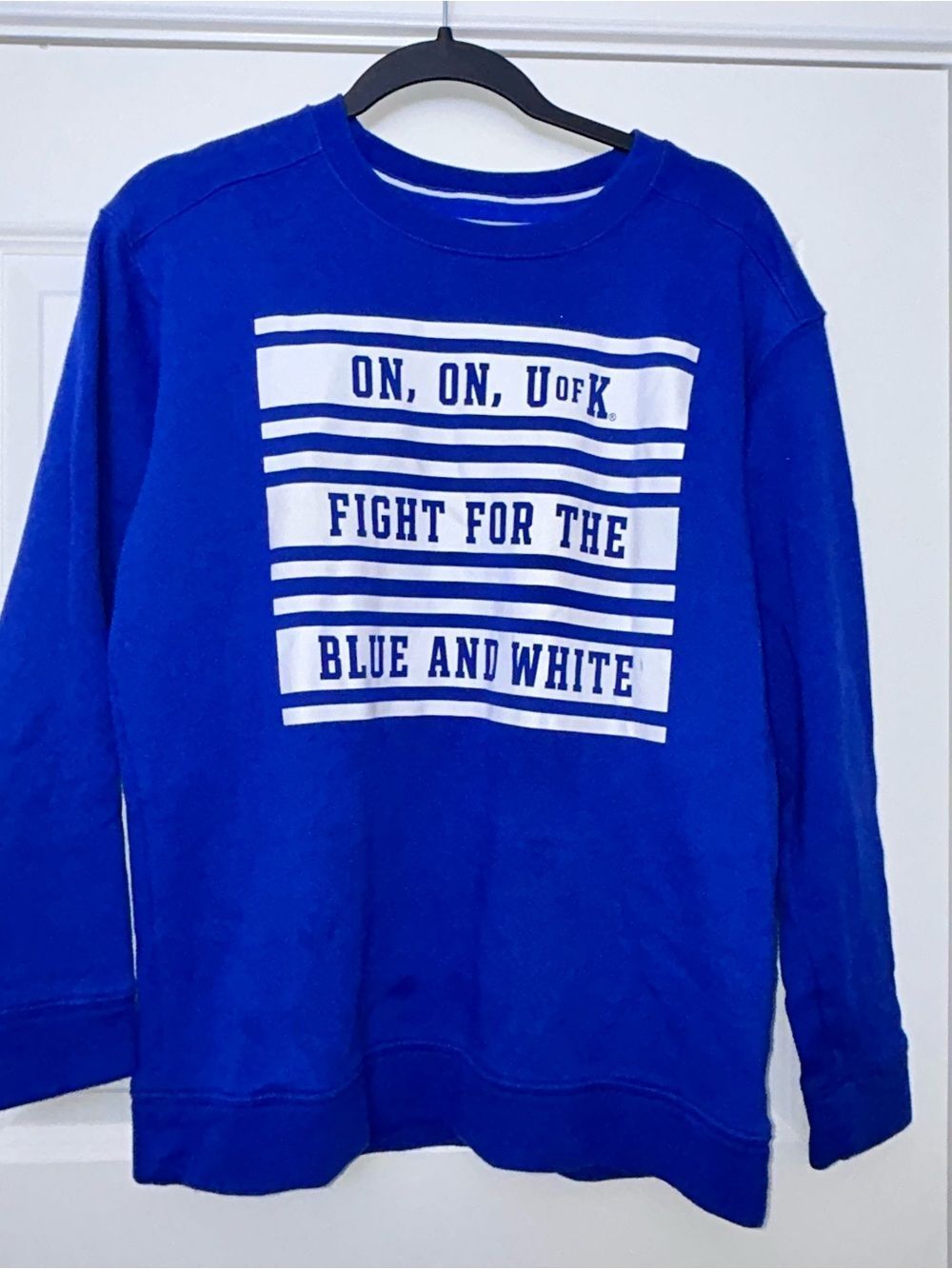 PINK Victoria’s Secret “ON, ON UofK Fight For the Blue and White” Sweatshirt
